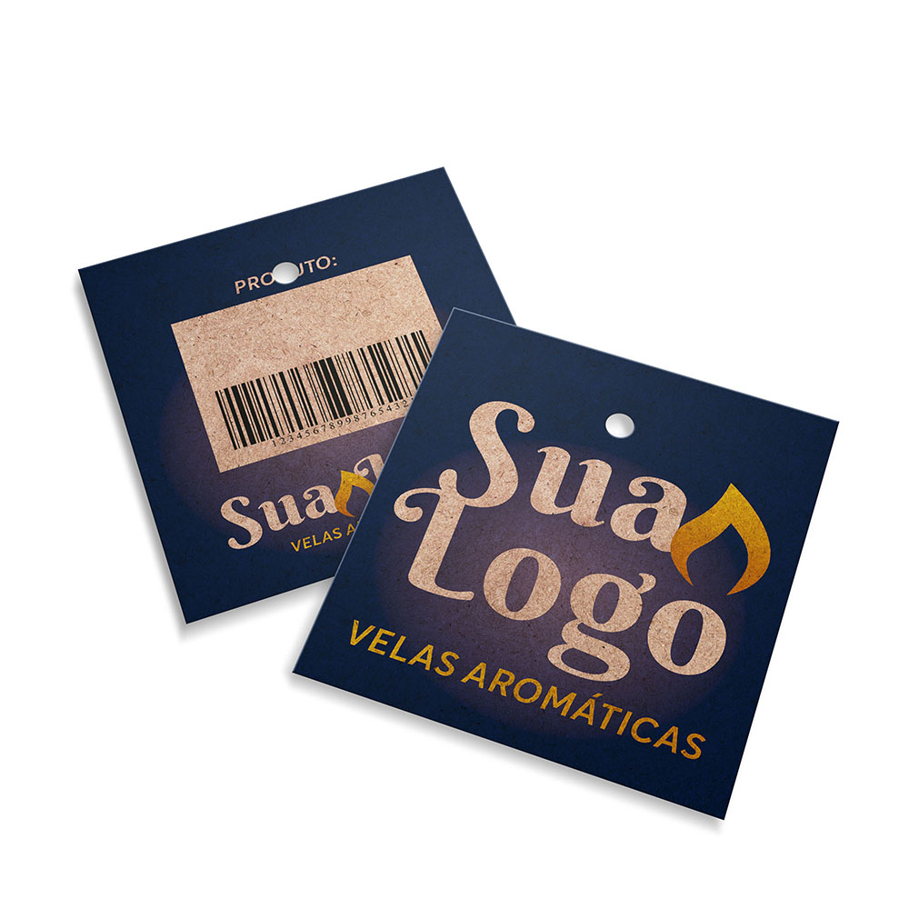 Tags Padrão Furo Kraft 250g Sem Laminação E Sem Verniz (45X51mm)