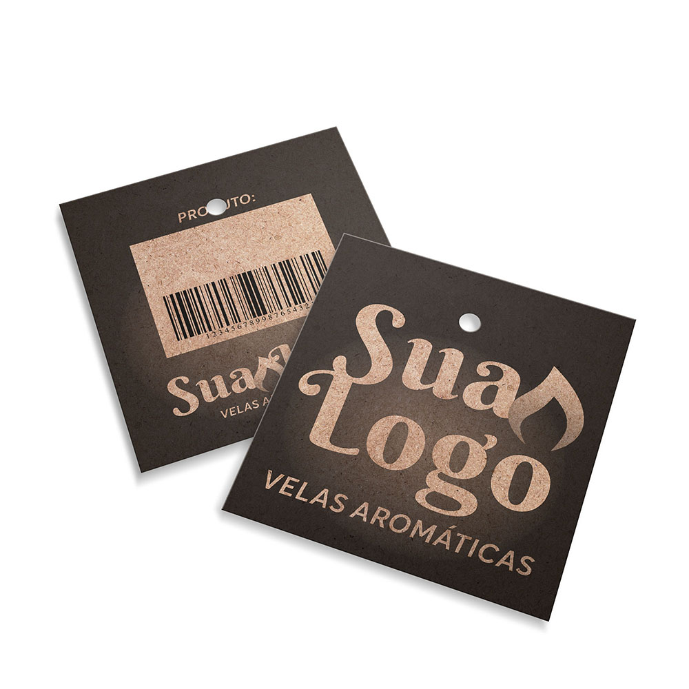 Tags Padrão Furo Kraft 250g Sem Laminação E Sem Verniz (45X51mm)