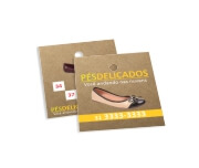 Tags Especiais Kraft 250g Sem Laminação E Sem Verniz Com Tinta Branca 250g (45x51mm)