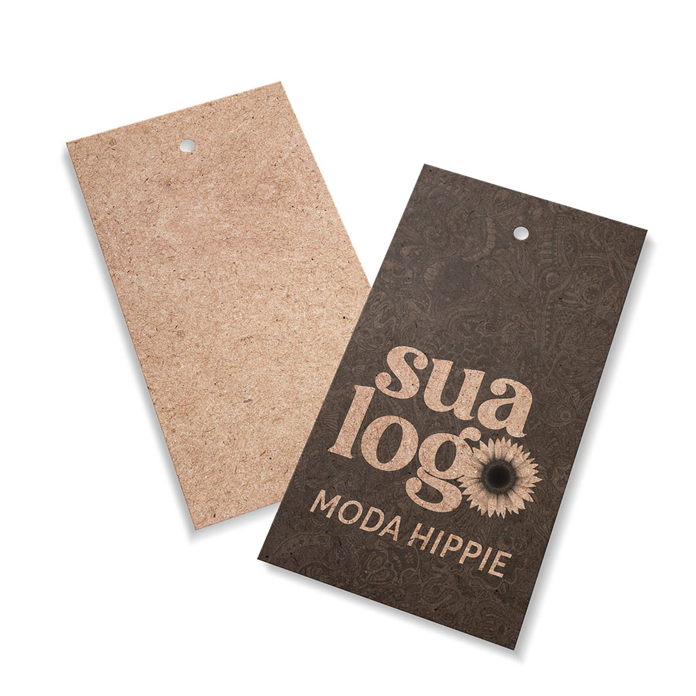 Tags Padrão Furo Kraft 250g Sem Laminação E Sem Verniz (91X51mm)