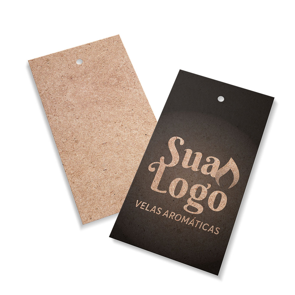 Tags Padrão Furo Kraft 250g Sem Laminação E Sem Verniz (91X51mm)