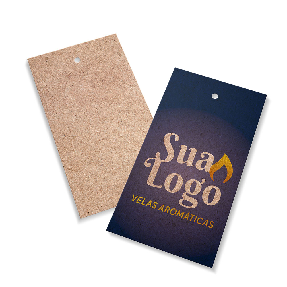 Tags Padrão Furo Kraft 250g Sem Laminação E Sem Verniz (91X51mm)