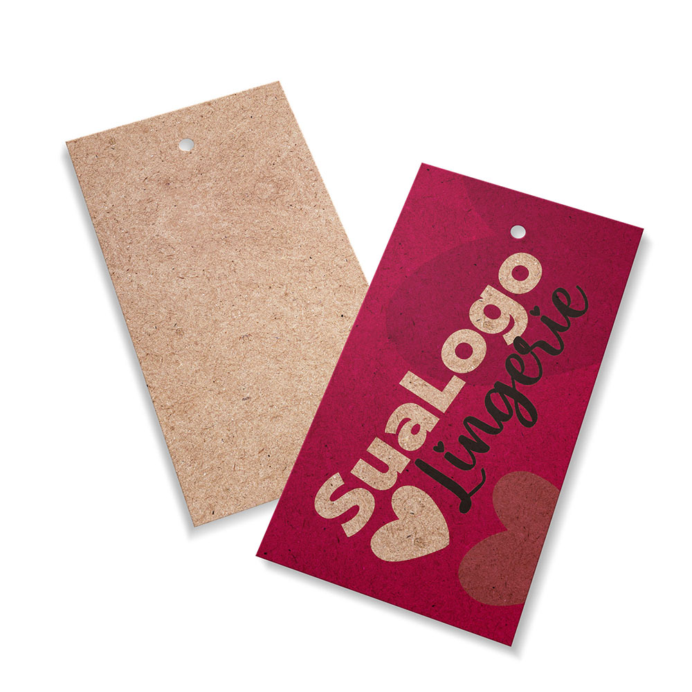 Tags Padrão Furo Kraft 250g Sem Laminação E Sem Verniz (91X51mm)