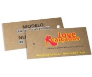 Tags Especiais Kraft 250g Sem Laminação E Sem Verniz 250g (91x51mm)