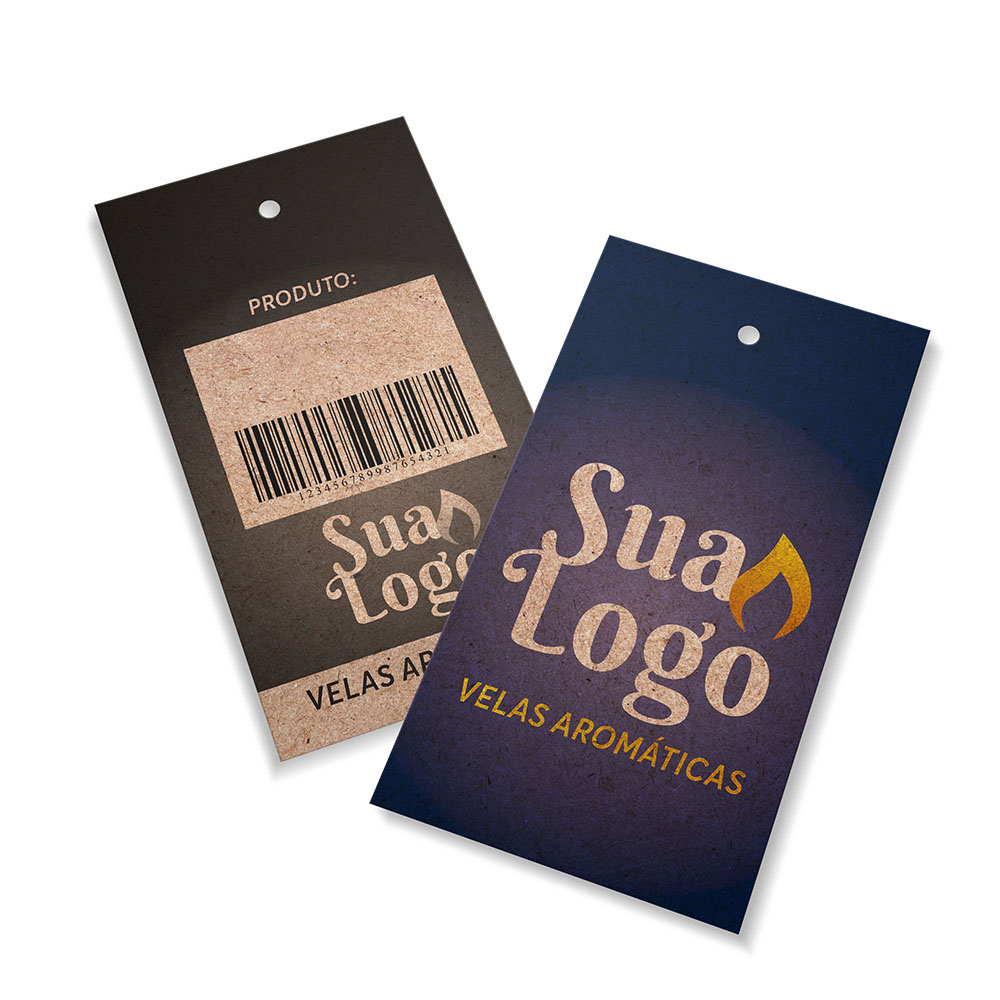 Tags Padrão Furo Kraft 250g Sem Laminação E Sem Verniz (91X51mm)