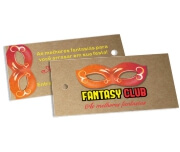 Tags Especiais Kraft 250g Sem Laminação E Sem Verniz Com Tinta Branca 250g (91x51mm)