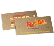 Tags Especiais Kraft 250g Sem Laminação E Sem Verniz 250g (91x51mm)