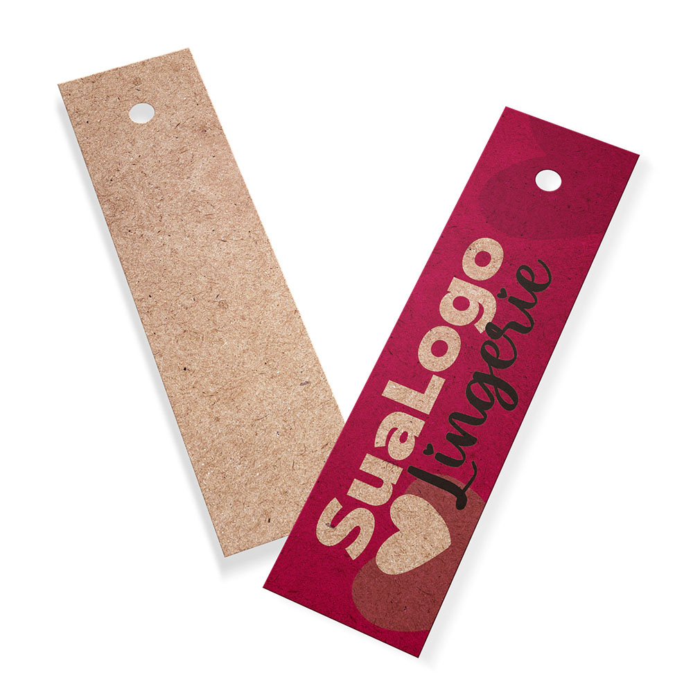 Tags Padrão Furo Kraft 250g Sem Laminação E Sem Verniz (91X25mm)