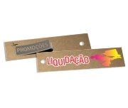 Tags Especiais Kraft 250g Sem Laminação E Sem Verniz 250g (91x25mm)