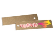 Tags Especiais Kraft 250g Sem Laminação E Sem Verniz 250g (91x25mm)