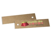 Tags Especiais Kraft 250g Sem Laminação E Sem Verniz 250g (91x25mm)