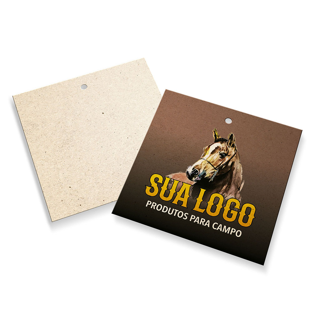 Tags Padrão Furo Reciclato 240g Sem Laminação E Sem Verniz (91x102mm)