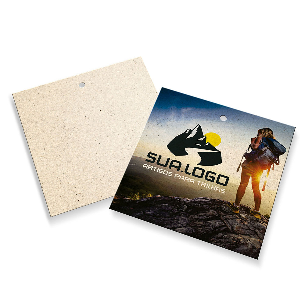 Tags Padrão Furo Reciclato 240g Sem Laminação E Sem Verniz (91x102mm)