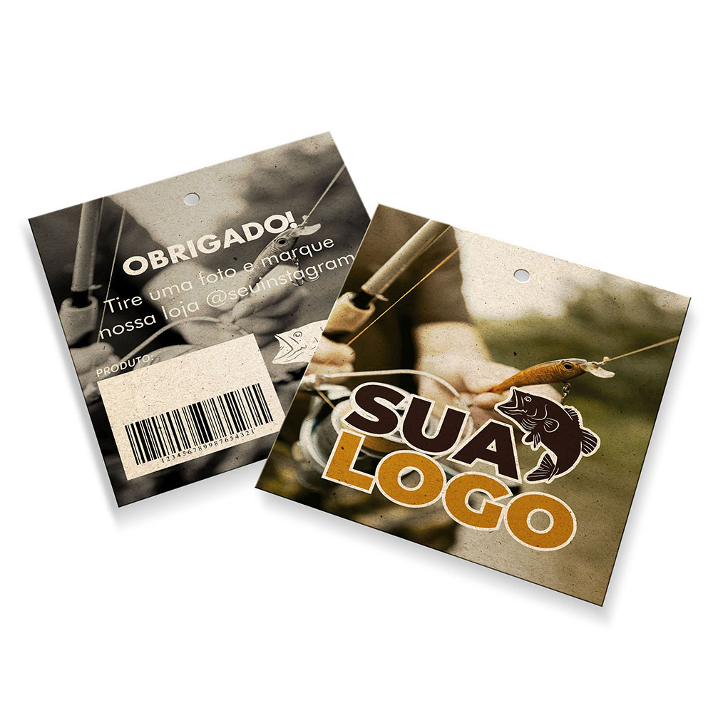 Tags Padrão Furo Reciclato 240g Sem Laminação E Sem Verniz (91x102mm)