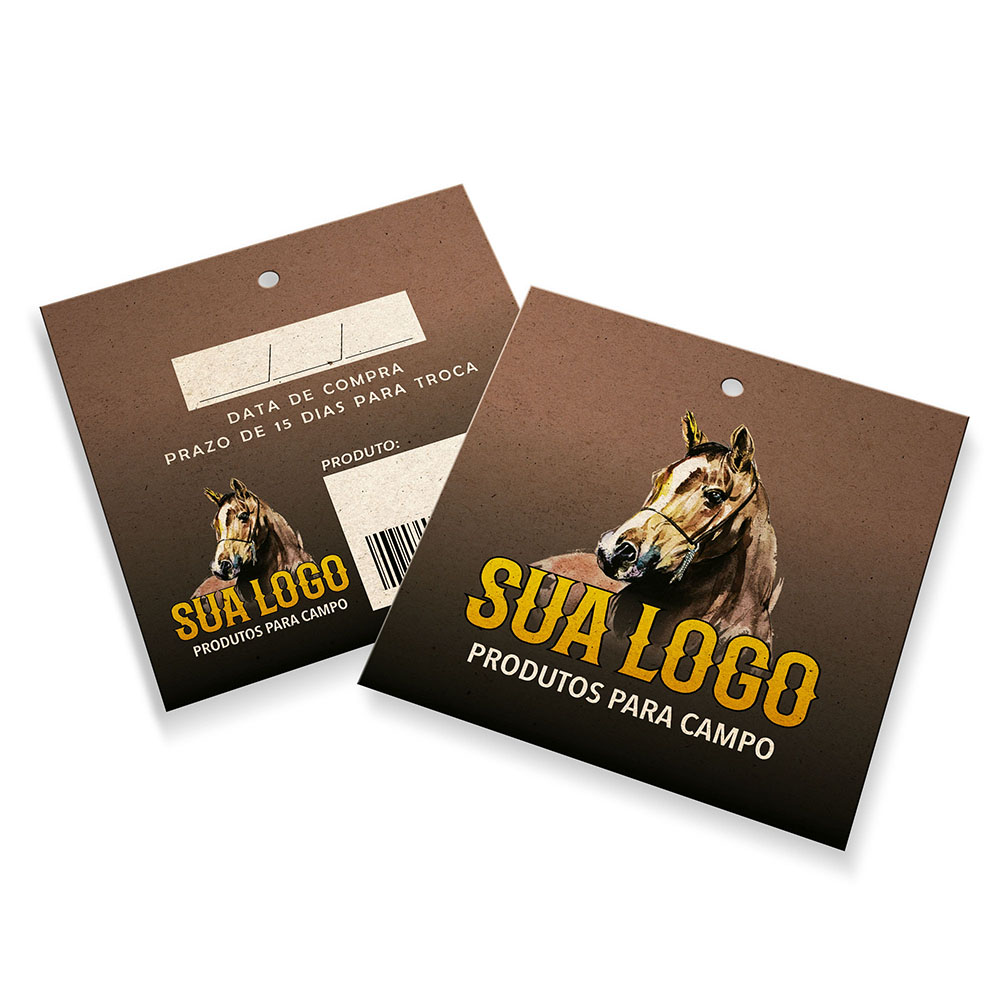 Tags Padrão Furo Reciclato 240g Sem Laminação E Sem Verniz (91x102mm)