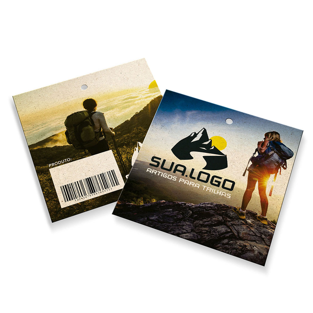 Tags Padrão Furo Reciclato 240g Sem Laminação E Sem Verniz (91x102mm)