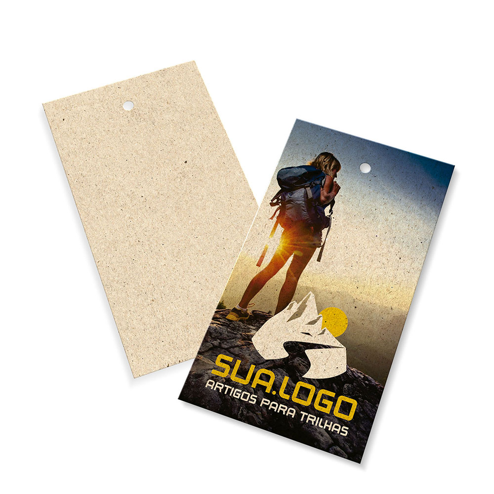 Tags Padrão Furo Reciclato 240g Sem Laminação E Sem Verniz (91x51mm)