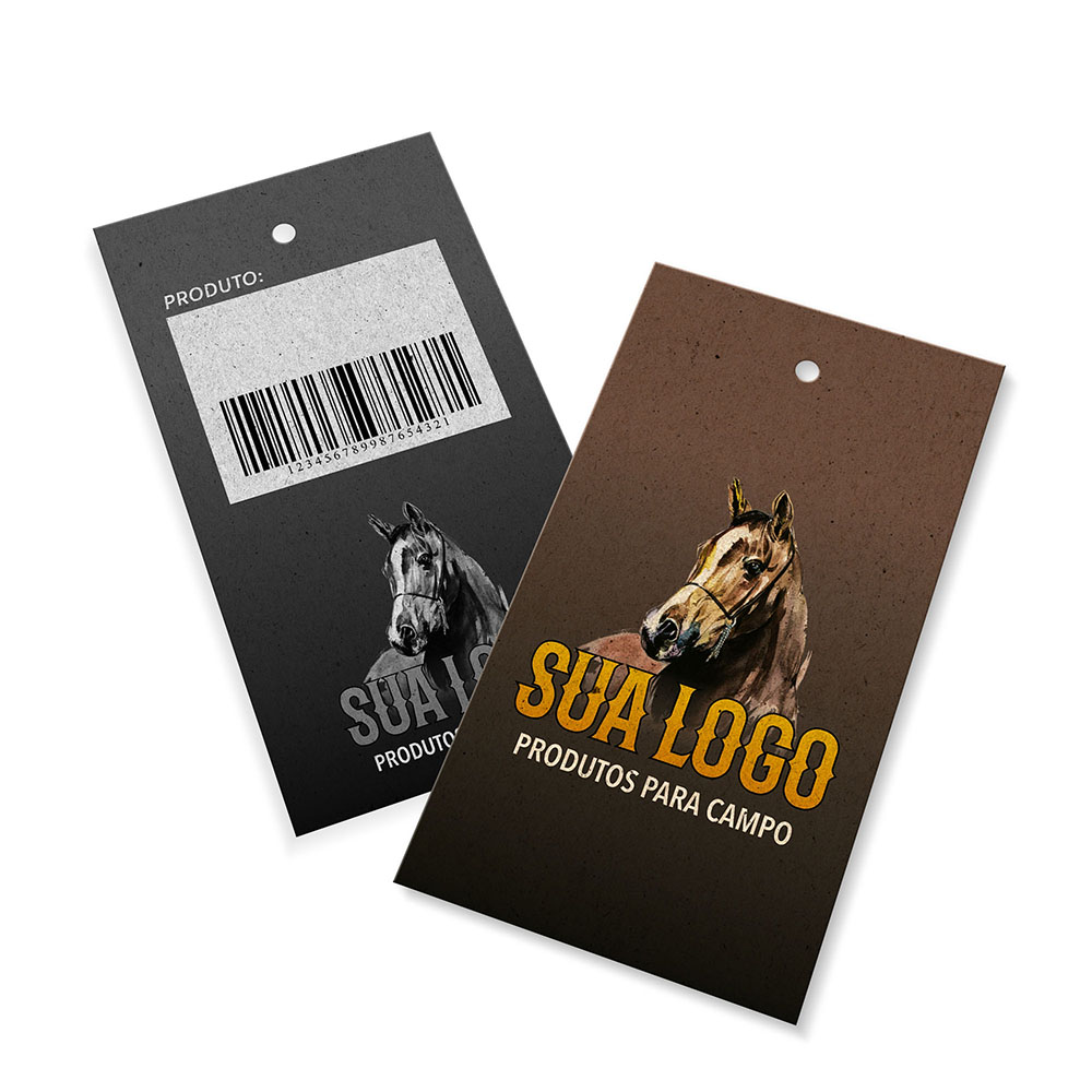 Tags Padrão Furo Reciclato 240g Sem Laminação E Sem Verniz (91x51mm)