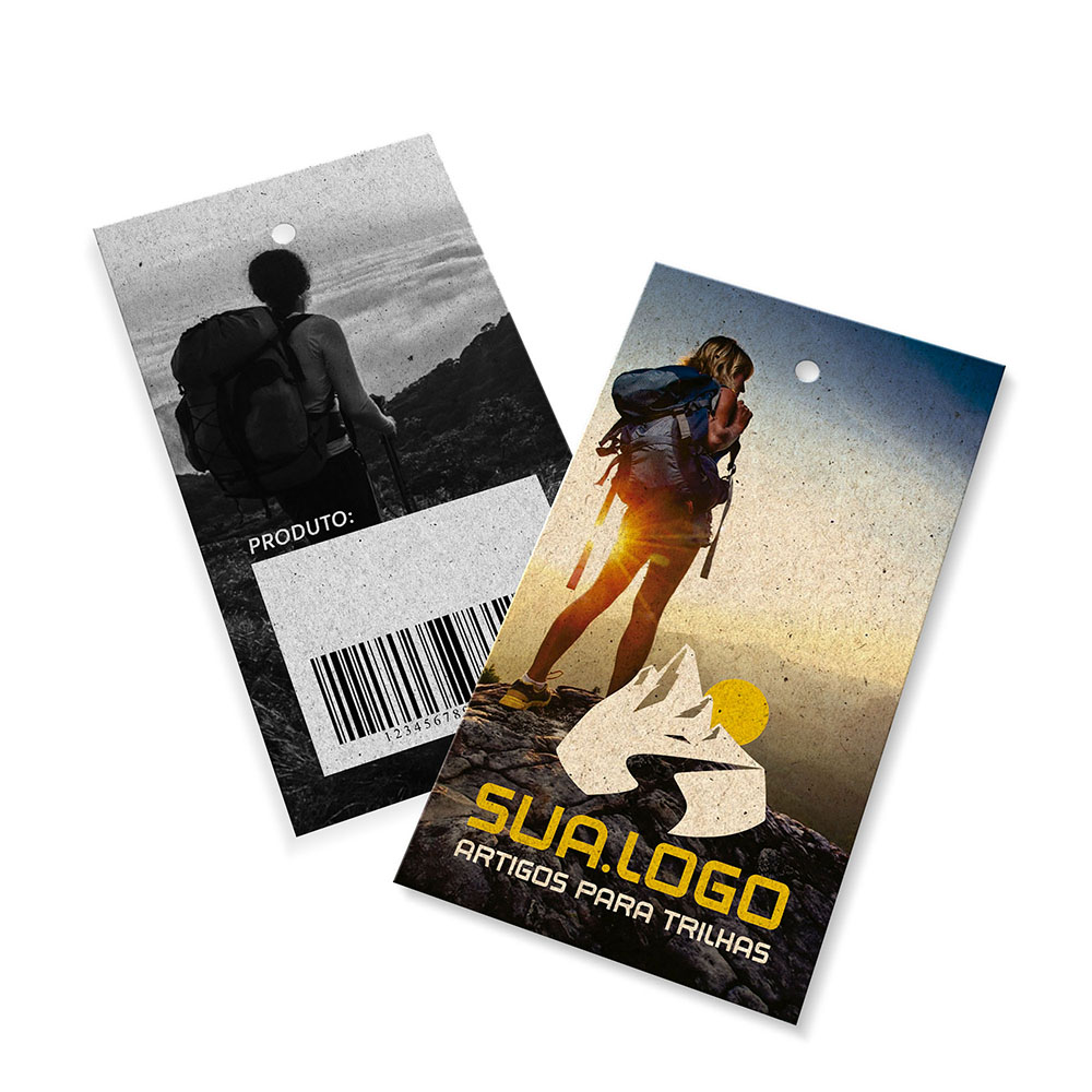 Tags Padrão Furo Reciclato 240g Sem Laminação E Sem Verniz (91x51mm)