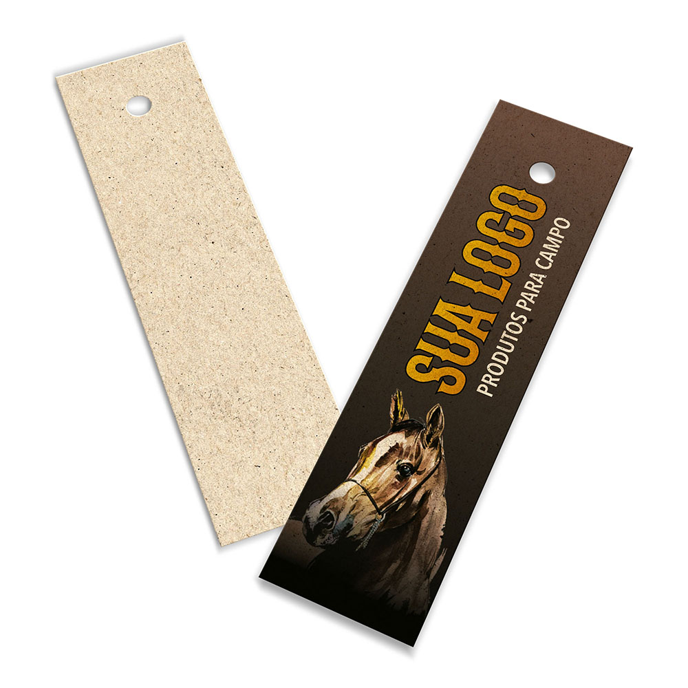 Tags Padrão Furo Reciclato 240g Sem Laminação E Sem Verniz (91x25mm)