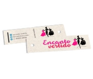Tags Especiais Reciclato 240g Sem Laminação E Sem Verniz (91x25mm)