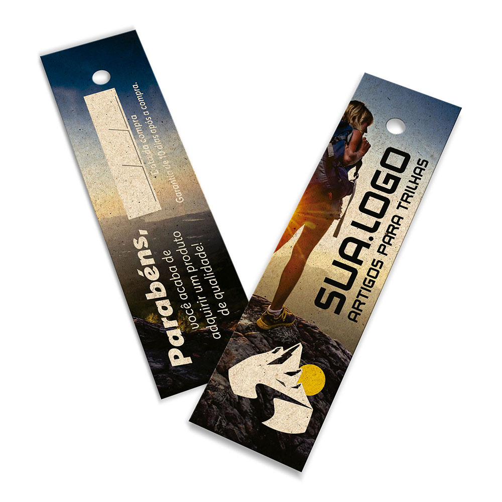 Tags Padrão Furo Reciclato 240g Sem Laminação E Sem Verniz (91x25mm)