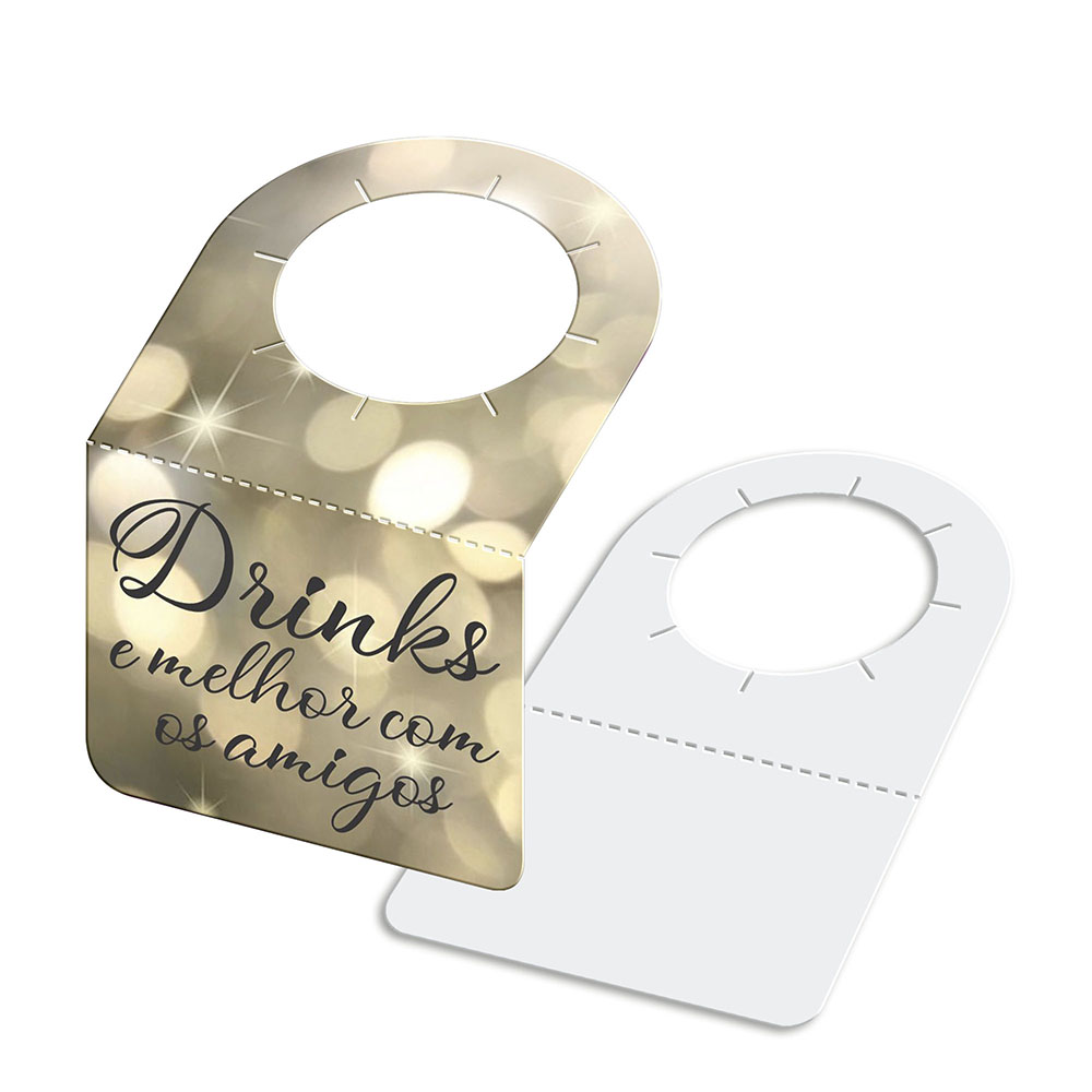 Tags Para Garrafa Couchê 250g Sem Laminação E Sem Verniz (91x102mm)