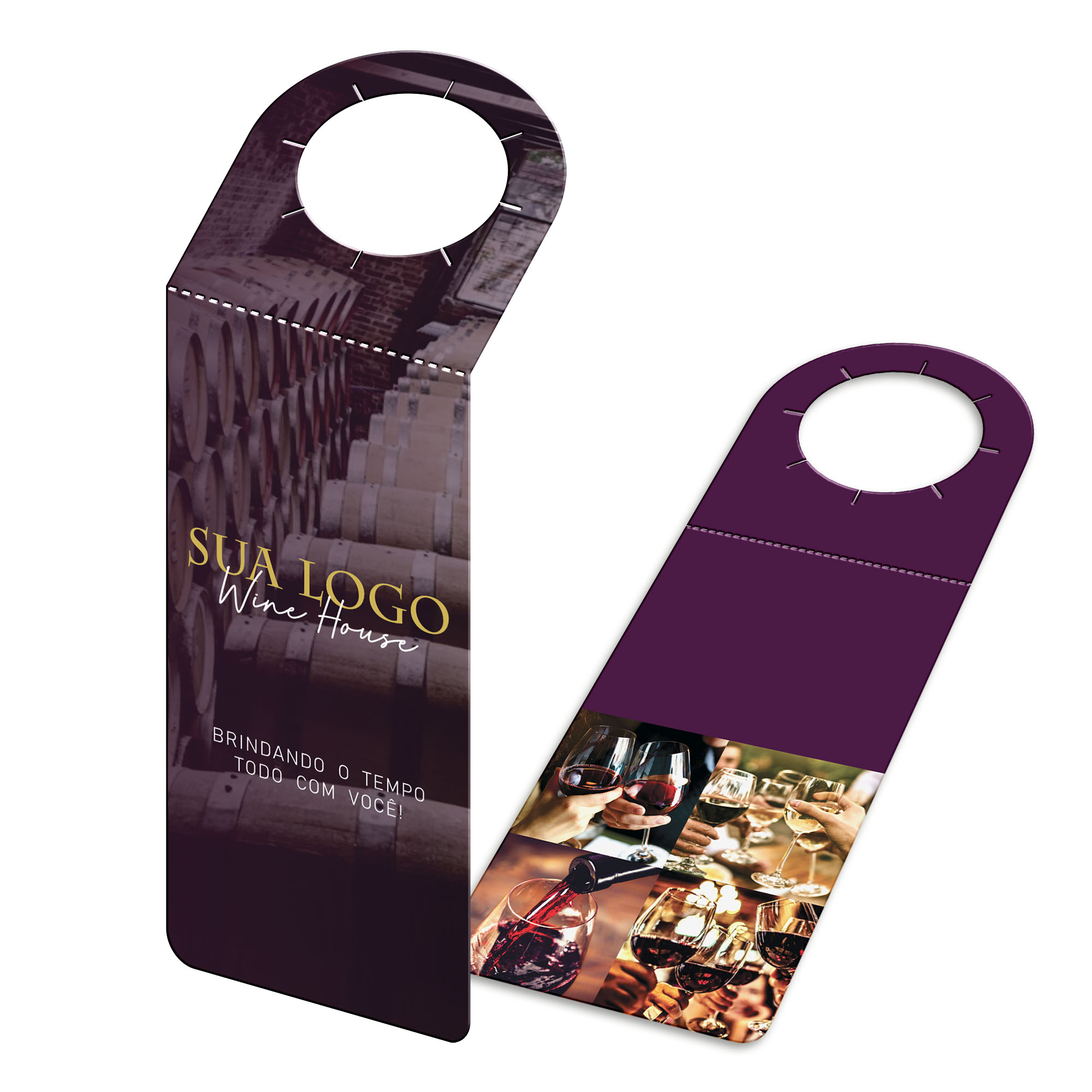 Tags Para Garrafa Couchê 250g Sem Laminação E Sem Verniz (91x204mm)