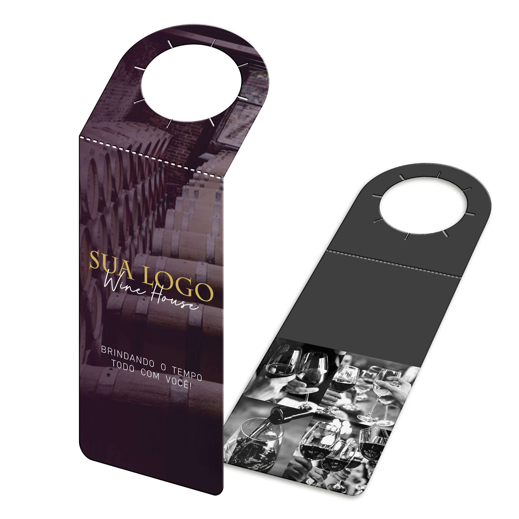 Tags Para Garrafa Couchê 250g Sem Laminação E Sem Verniz (91x204mm)