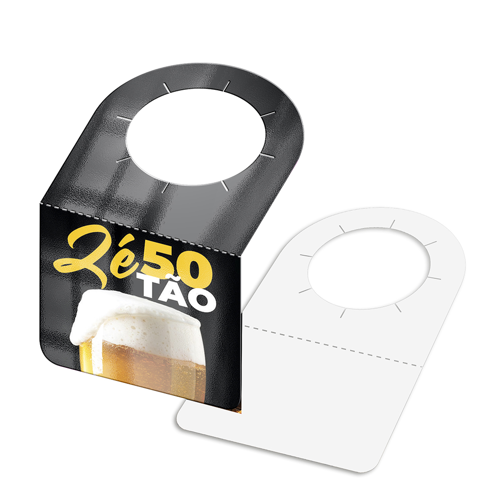 Tags Para Garrafa Couchê 250g Verniz Uv Total Frente (91x102mm)