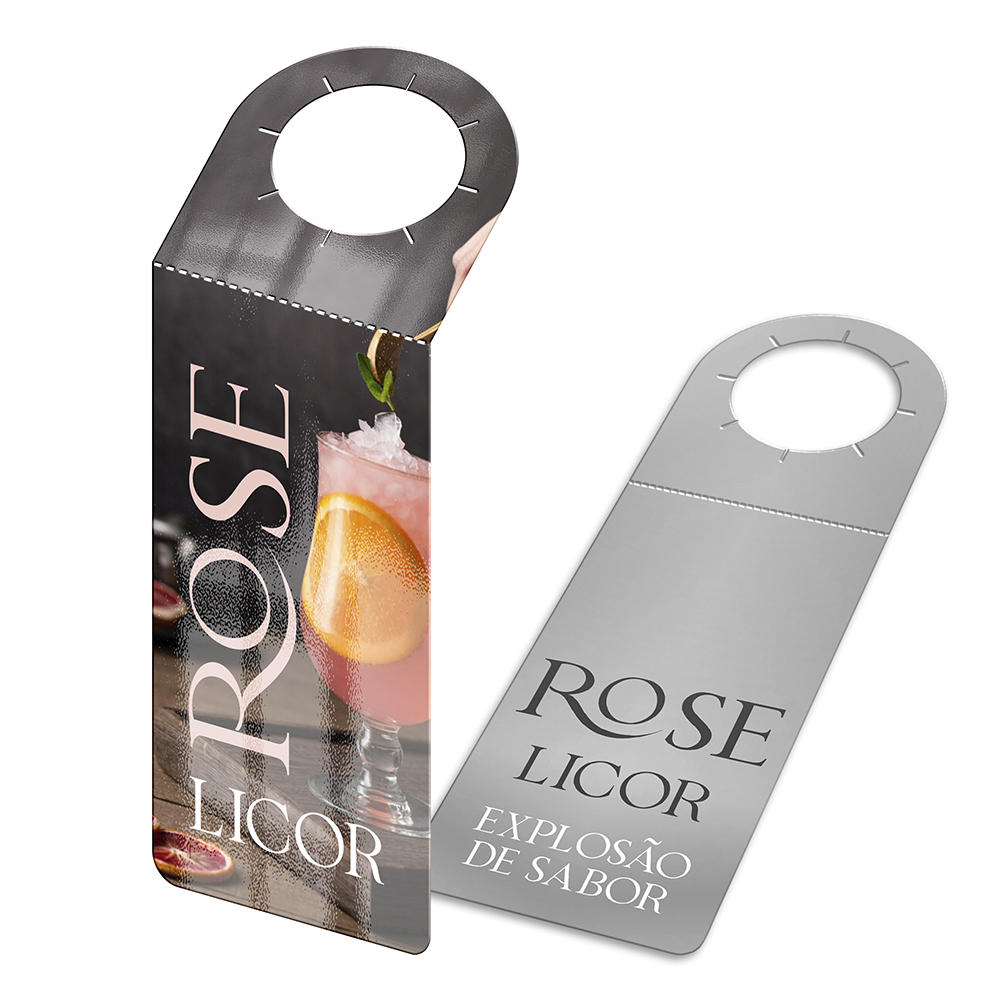 Tags Para Garrafa Couchê 250g Verniz Uv Total Frente (91x204mm)