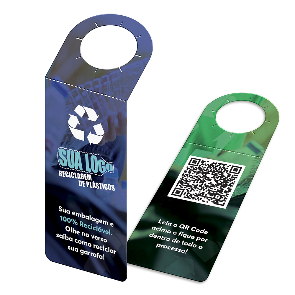 Tags Para Garrafa Couchê 300g Laminação Fosca Frente E Verso (91x204mm)