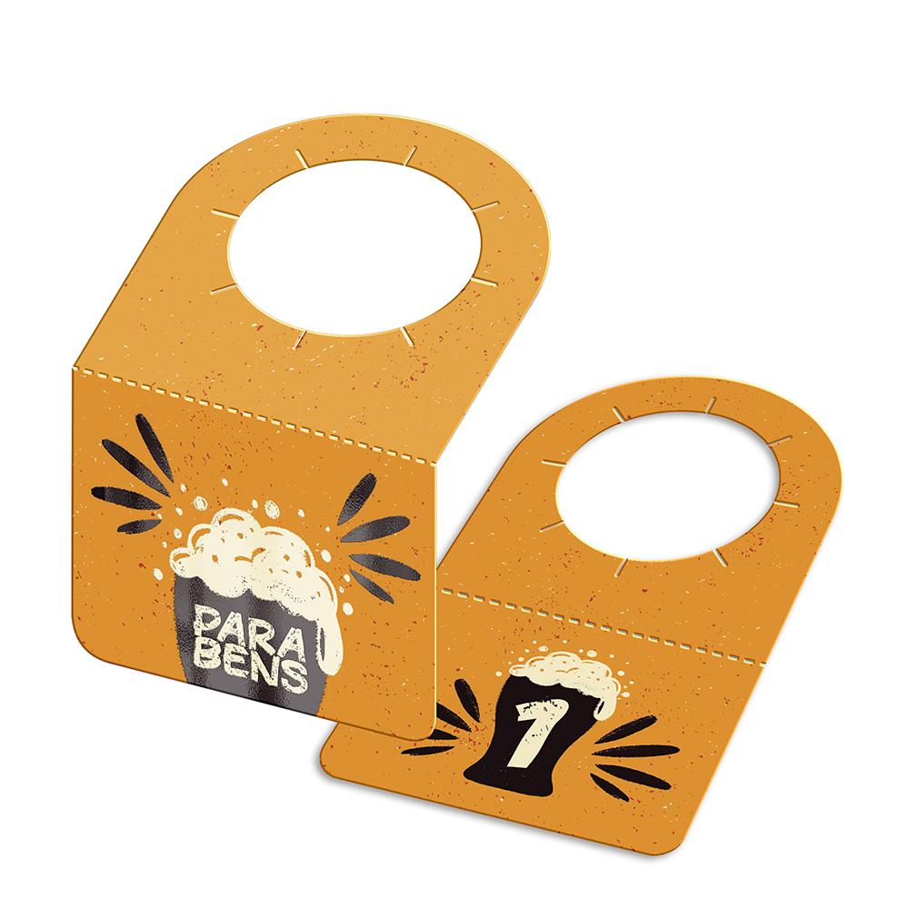 Tags Para Garrafa Couchê 300g Laminação Fosca Verniz Localizado Frente (91x102mm)