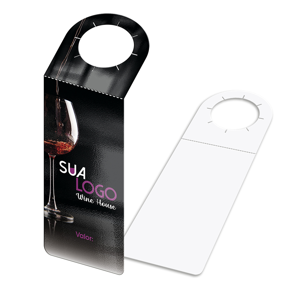 Tags Para Garrafa Couchê 300g Verniz Uv Total Frente (91x204mm)