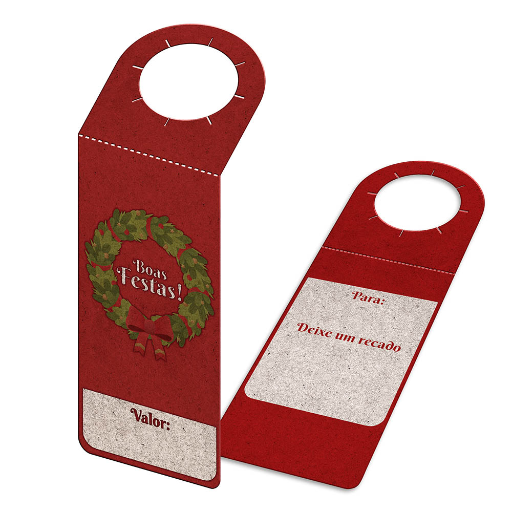 Tags Para Garrafa Kraft 250g Sem Laminação E Sem Verniz Com Tinta Branca (91x204mm)