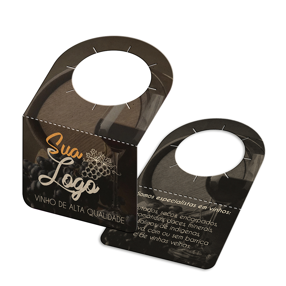 Tags Para Garrafa Reciclato 240g Sem Laminação E Sem Verniz (91x102mm)