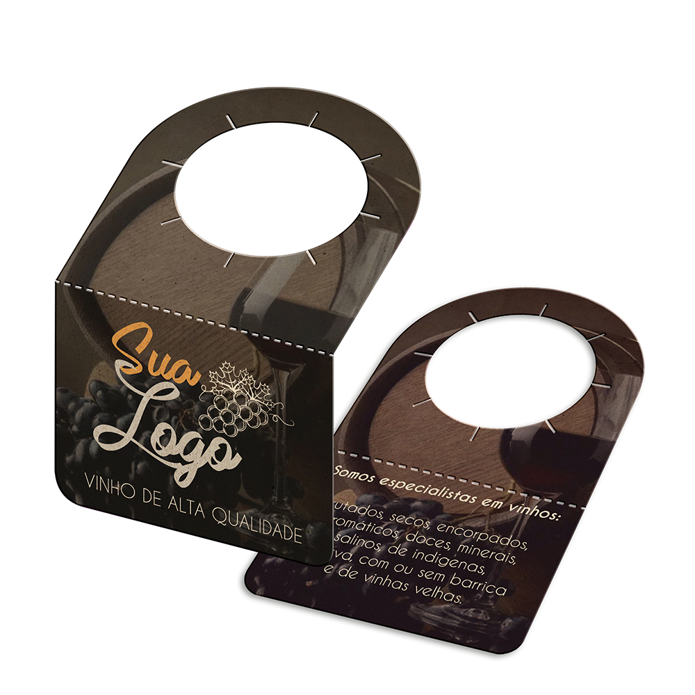 Tags Para Garrafa Reciclato 240g Sem Laminação E Sem Verniz (91x102mm)