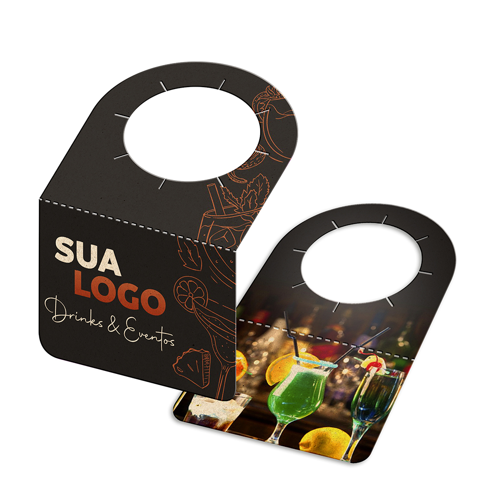 Tags Para Garrafa Reciclato 240g Sem Laminação E Sem Verniz (91x102mm)