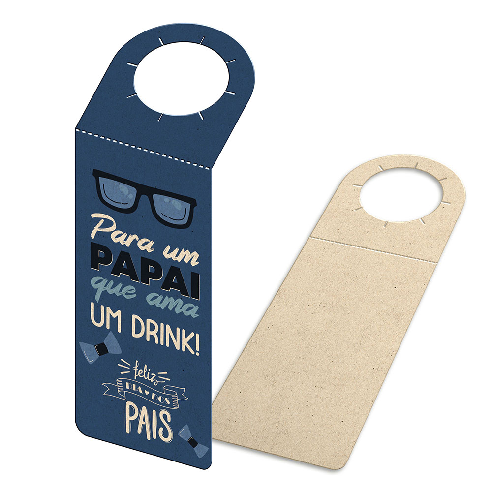 Tags Para Garrafa Reciclato 240g Sem Laminação E Sem Verniz (91x204mm)