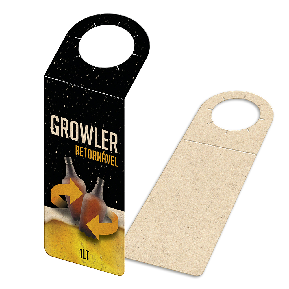 Tags Para Garrafa Reciclato 240g Sem Laminação E Sem Verniz (91x204mm)