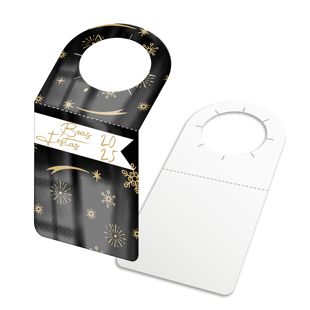 Tags Para Garrafa Couchê 250g Verniz Uv Total Frente (91x153mm)