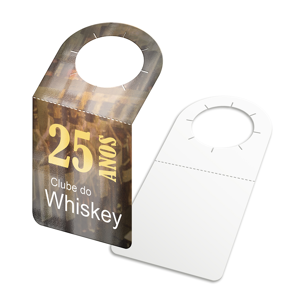 Tags Para Garrafa Couchê 250g Verniz Uv Total Frente (91x153mm)