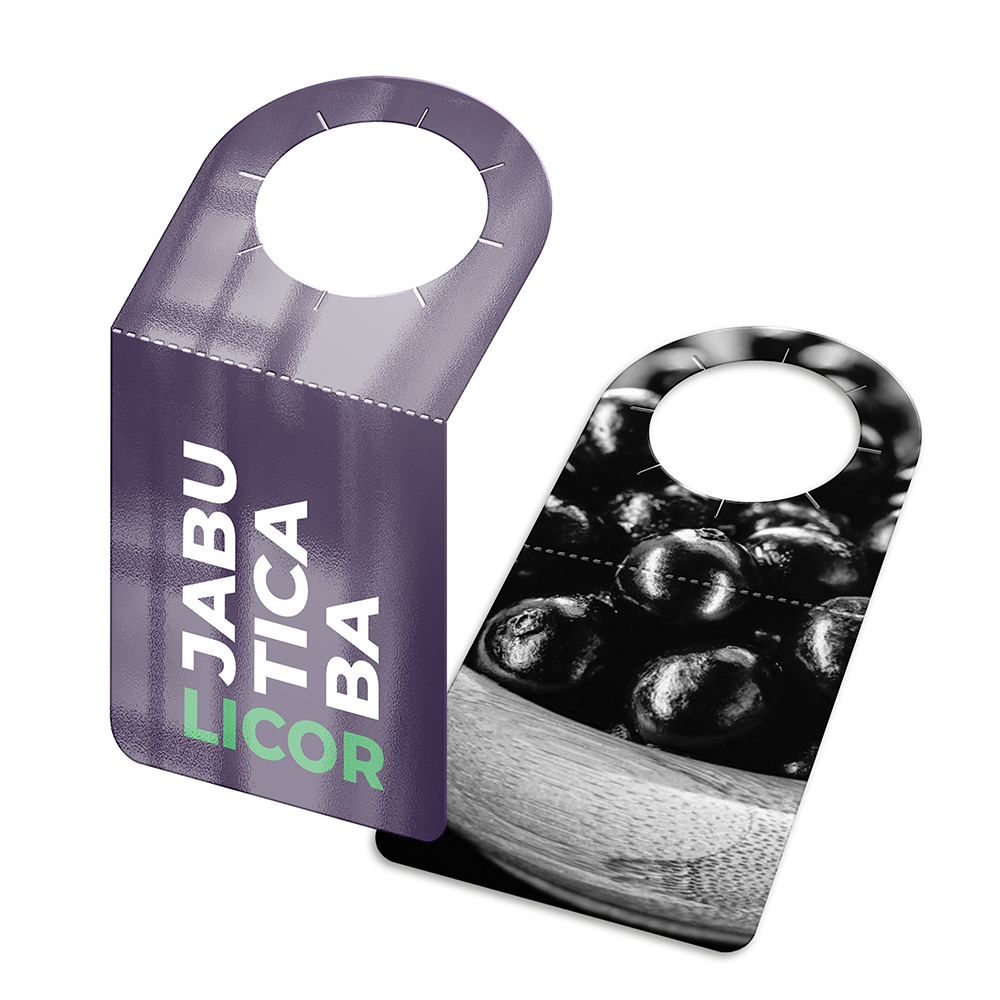 Tags Para Garrafa Couchê 250g Verniz Uv Total Frente (91x153mm)