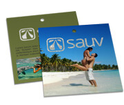 Tags Especiais Couchê 300g Hot Stamping Frente com Laminação Fosca Frente e Verso (91x102mm)