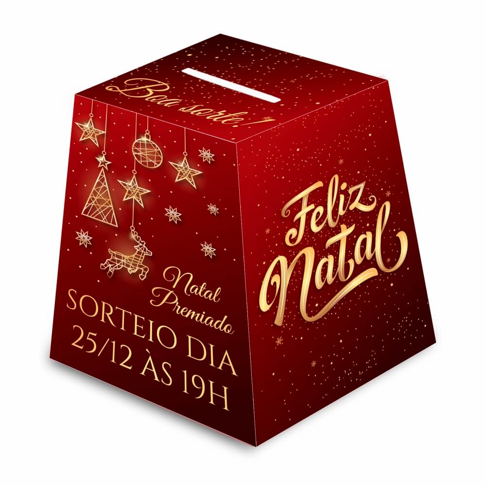 Urna Personalizada Couchê (140x140mm)