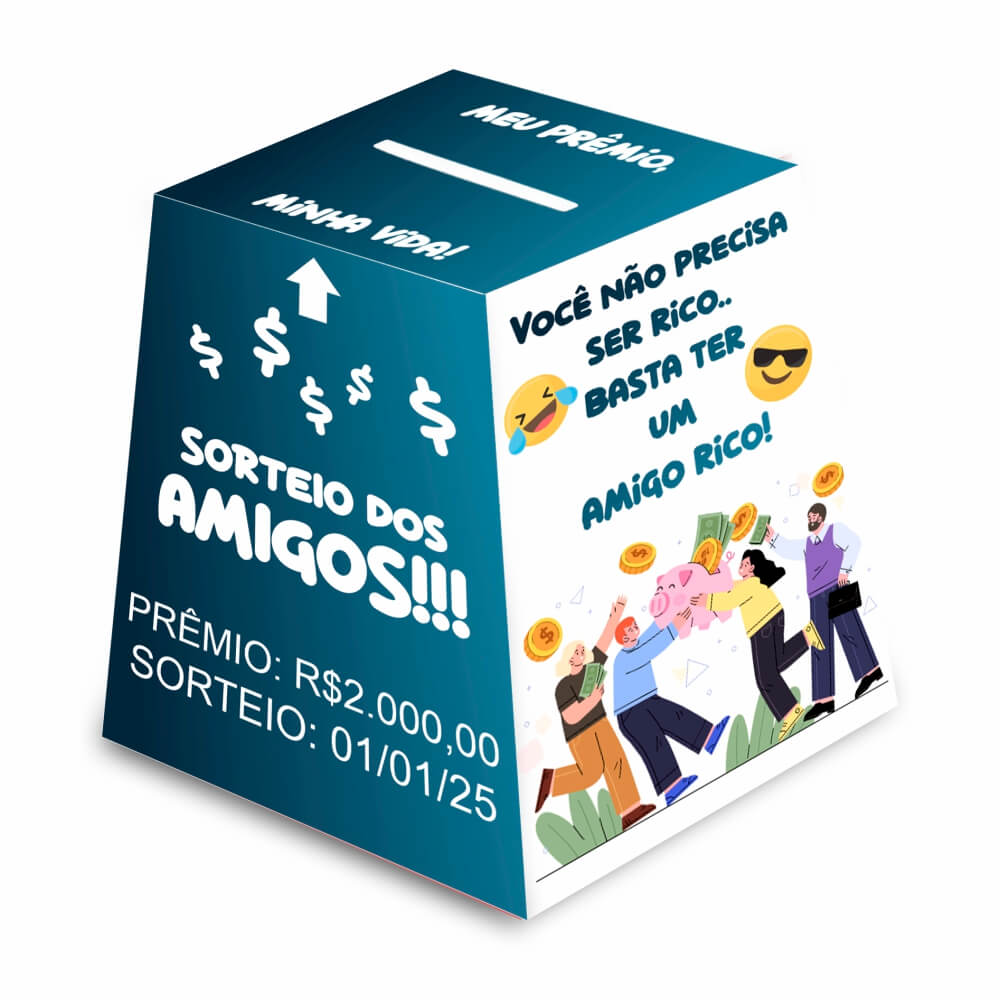 Urna Personalizada Couchê (250x250mm)