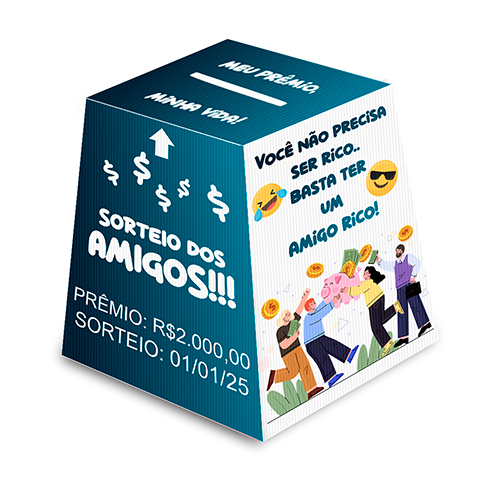 Urna Personalizada Polionda 3mm (250x250mm)