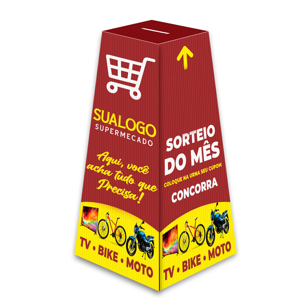 Urna Personalizada Polionda 3mm (250x500mm)