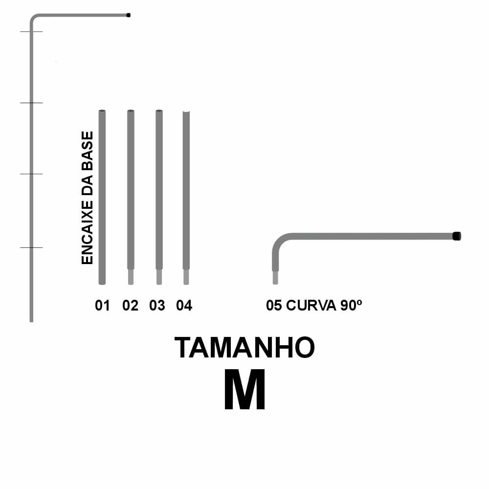 Linha De Atacado Wind Banner Peças Hastes Retangular Tamanho M