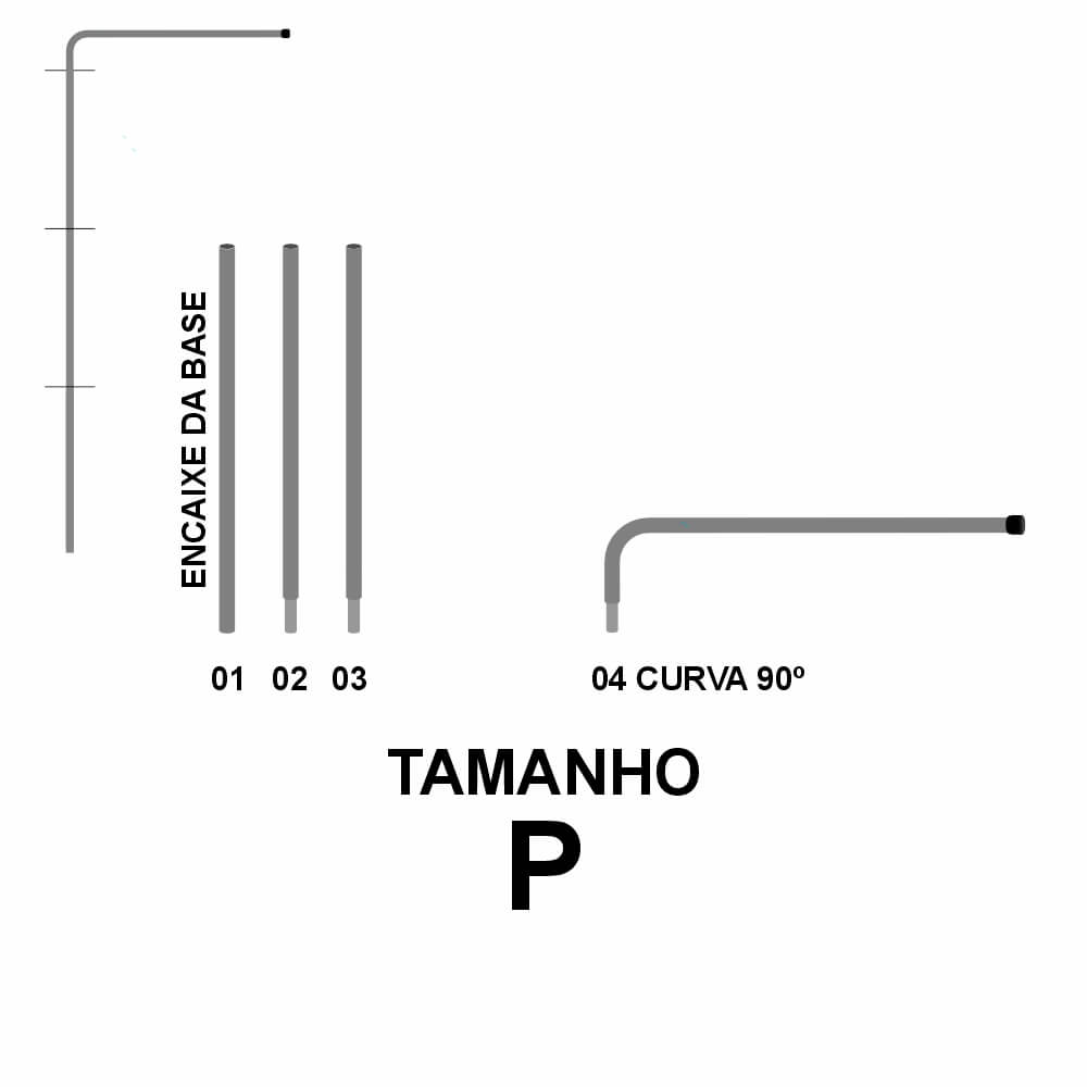 Linha De Atacado Wind Banner Peças Hastes Retangular Tamanho P